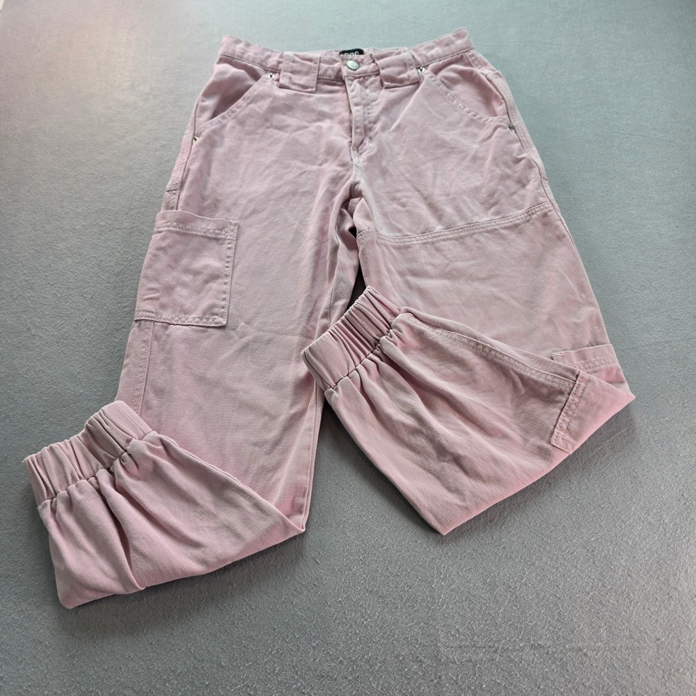 BDG Urban Outfitters Pink Cargo Jogger Pants High Waisted Utility Size 26
